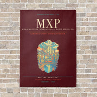 Thumbnail for Milan Malpensa International Airport Silvio Berlusconi MXP - Canvas Framed - Dark Red