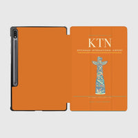 Thumbnail for Ketchikan International Airport (KTN) design on orange samsung tablet tablet case