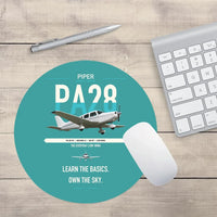 Thumbnail for Piper PA-28-181 Archer LX design on turquoise round mouse pad