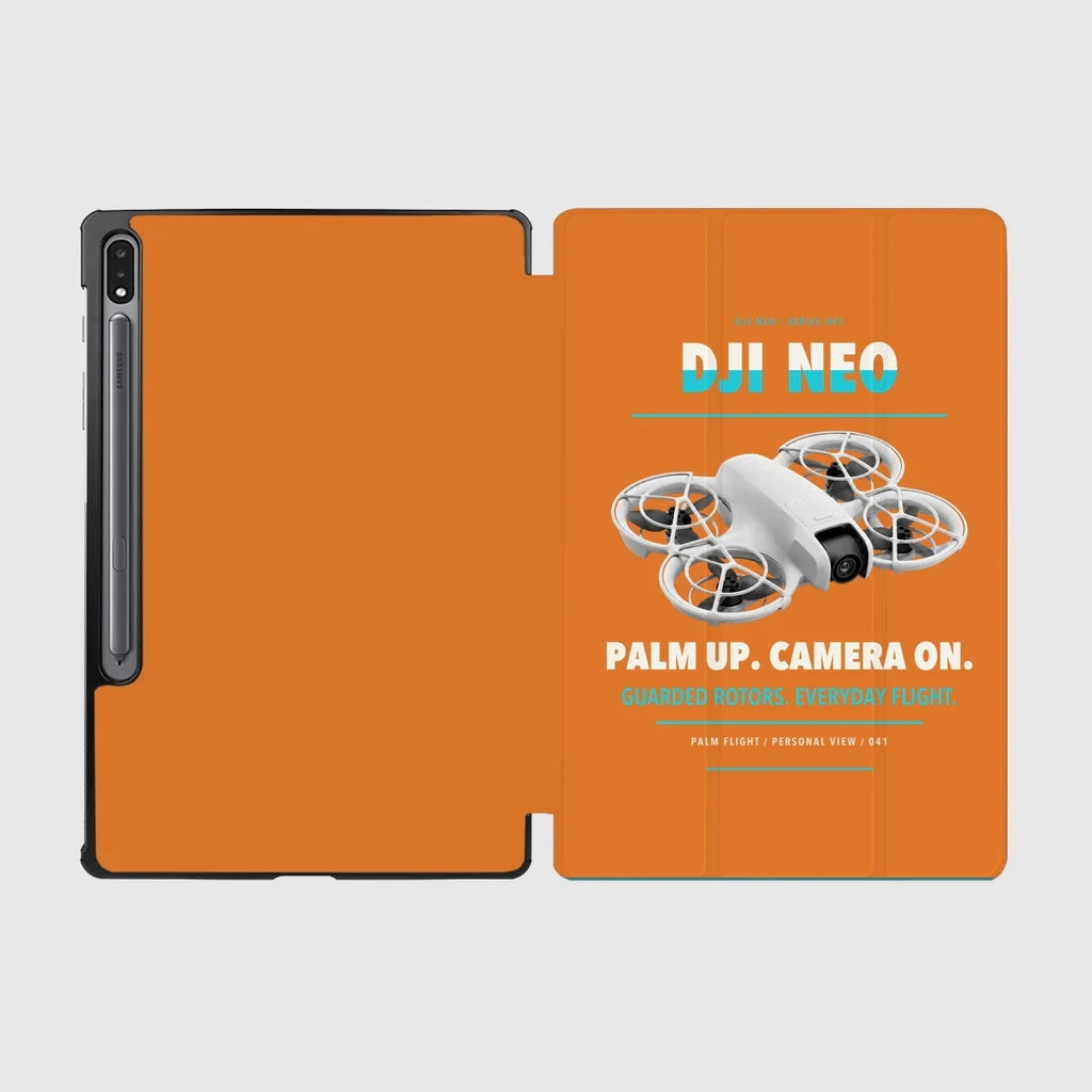 DJI Neo design on orange samsung tablet tablet case