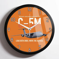 Thumbnail for C-5M Super Galaxy design on orange framed wall clock