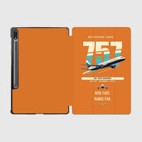 Thumbnail for Boeing 757-200 design on orange samsung tablet tablet case