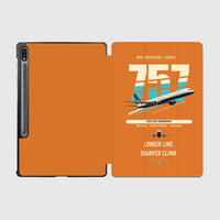 Thumbnail for Boeing 757-300 design on orange samsung tablet tablet case