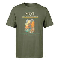 Thumbnail for Sawyer International Airport (MQT) T-Shirt single-side front print in Green Army | sawyer-international-airport-mqt-double-side-t-shirt