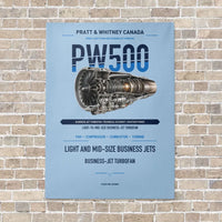 Thumbnail for PW500 vertical canvas print - no frame - light blue background