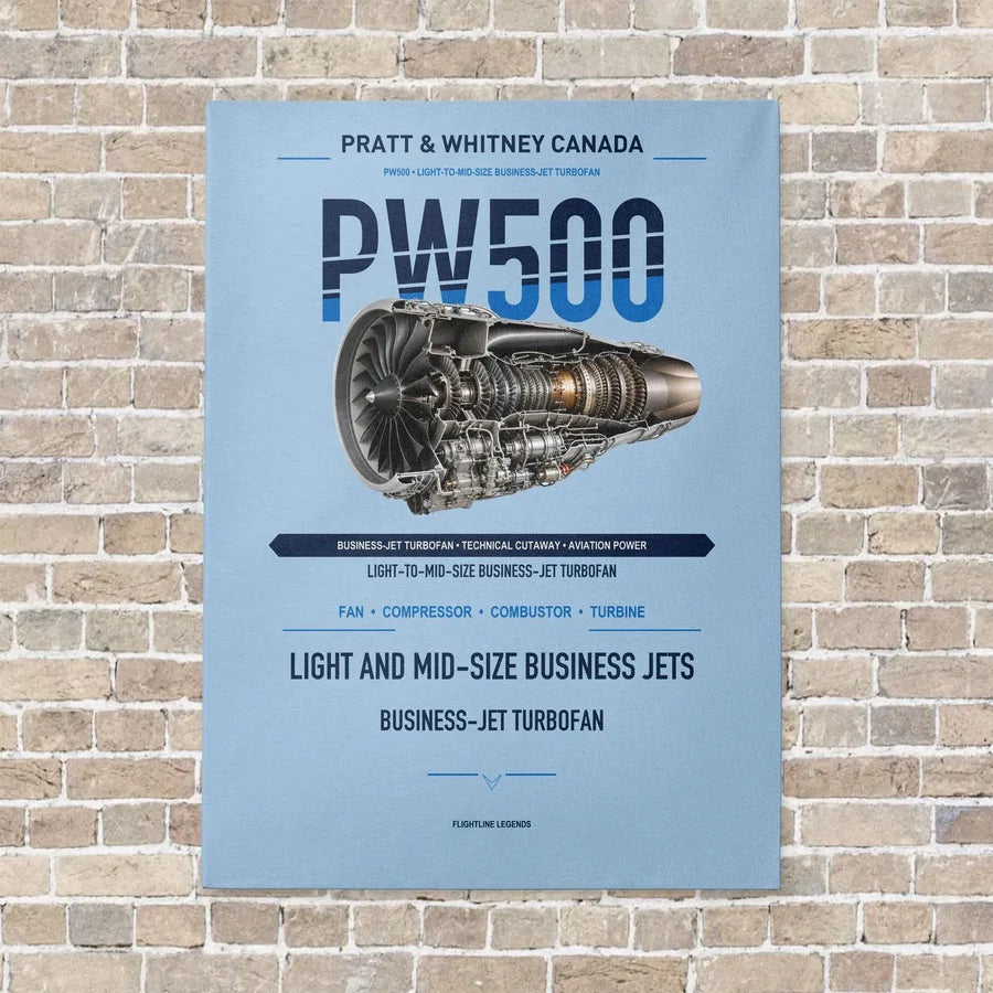 PW500 vertical canvas print - no frame - light blue background