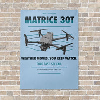 Thumbnail for DJI Matrice 30T vertical canvas print - no frame - light blue background