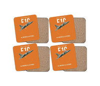 Thumbnail for Dassault Mirage F1C design on orange 4 pieces set coaster