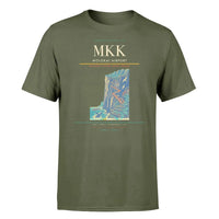 Thumbnail for Molokai Airport (MKK) T-Shirt single-side front print in Green Army | molokai-airport-mkk-double-side-t-shirt