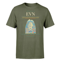 Thumbnail for Zvartnots International Airport (EVN) T-Shirt single-side front print in Green Army | zvartnots-international-airport-evn-double-side-t-shirt