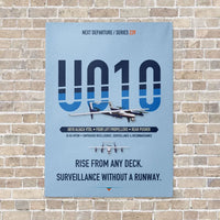Thumbnail for Airbus U010 Aliaca VTOL vertical canvas print - no frame - light blue background