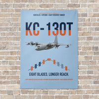 Thumbnail for KC-130T NP2000 vertical canvas print - no frame - light blue background