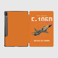 Thumbnail for F-105D Thunderchief design on orange samsung tablet tablet case