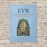 Thumbnail for Zvartnots International Airport EVN — Yerevan vertical canvas print - no frame - light blue background