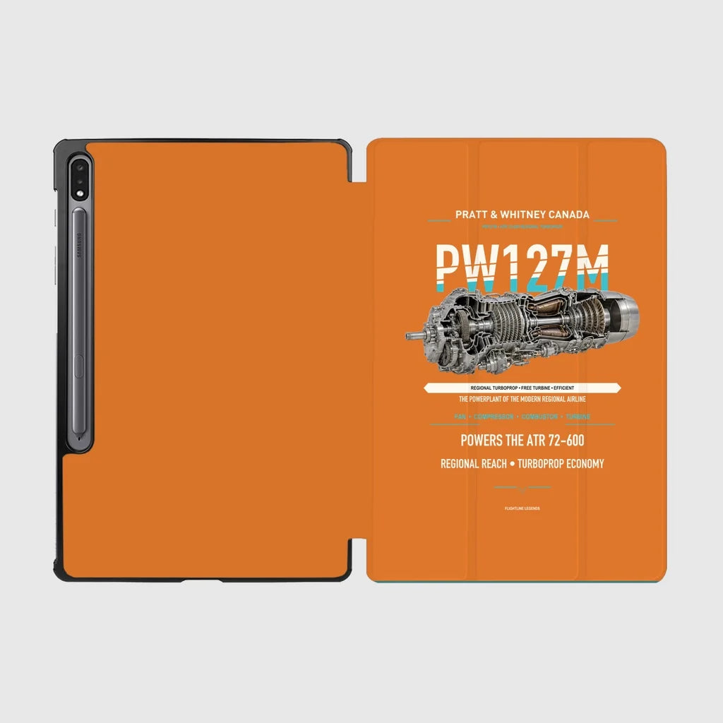 PW127M design on orange samsung tablet tablet case