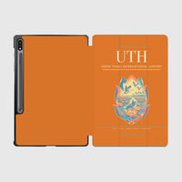 Thumbnail for Udon Thani International Airport (UTH) design on orange samsung tablet tablet case