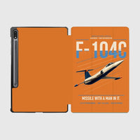 Thumbnail for F-104C Starfighter design on orange samsung tablet tablet case