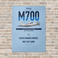Thumbnail for Piper M700 Fury vertical canvas print - no frame - light blue background