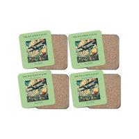 Thumbnail for The Weather Flight - Designed Coasters design on light green 4-pieces-set