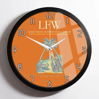 Thumbnail for Lome-Tokoin International Airport (LFW) design on orange framed wall clock