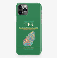 Thumbnail for Tbilisi Airport (TBS) design on green iPhone 16 Pro MagSafe case