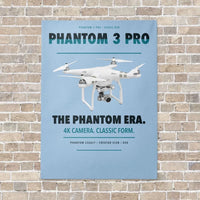 Thumbnail for DJI Phantom 3 Professional vertical canvas print - no frame - light blue background