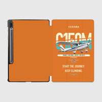 Thumbnail for Cessna 150M design on orange samsung tablet tablet case