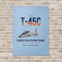 Thumbnail for T-45C Goshawk vertical canvas print - no frame - light blue background