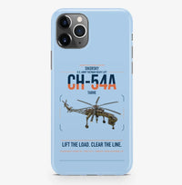 Thumbnail for Sikorsky CH-54A Tarhe design on light blue magsafe iphone case, for iPhone Pro Max