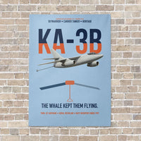 Thumbnail for KA-3B Skywarrior vertical canvas print - no frame - light blue background