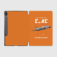 Thumbnail for F-4E Phantom II Two Engines One Thunder design on orange samsung tablet tablet case