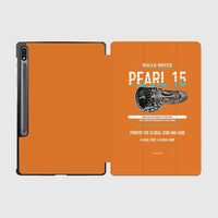 Thumbnail for PEARL 15 design on orange samsung tablet tablet case