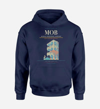 Thumbnail for Mobile Regional Airport (MOB) design on navy blue hoodie single-side print