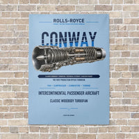 Thumbnail for CONWAY vertical canvas print - no frame - light blue background