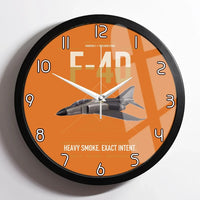Thumbnail for F-4D Phantom II design on orange framed wall clock