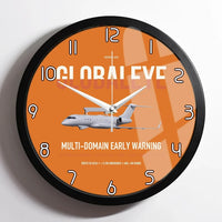 Thumbnail for Saab GlobalEye design on orange framed wall clock