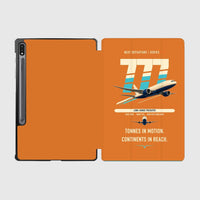Thumbnail for Boeing 777F design on orange samsung tablet tablet case