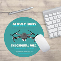 Thumbnail for DJI Mavic Pro design on turquoise round mouse pad