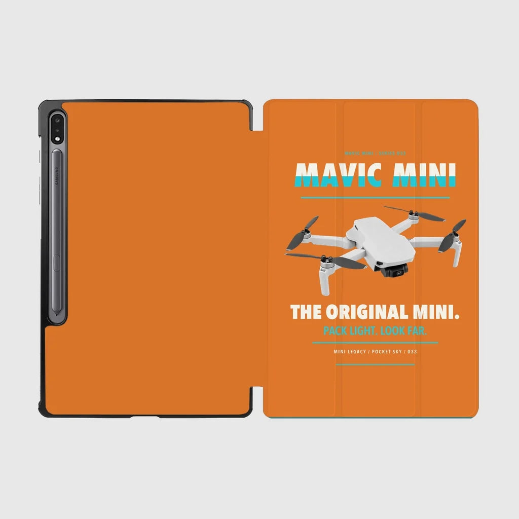 DJI Mavic Mini design on orange samsung tablet tablet case