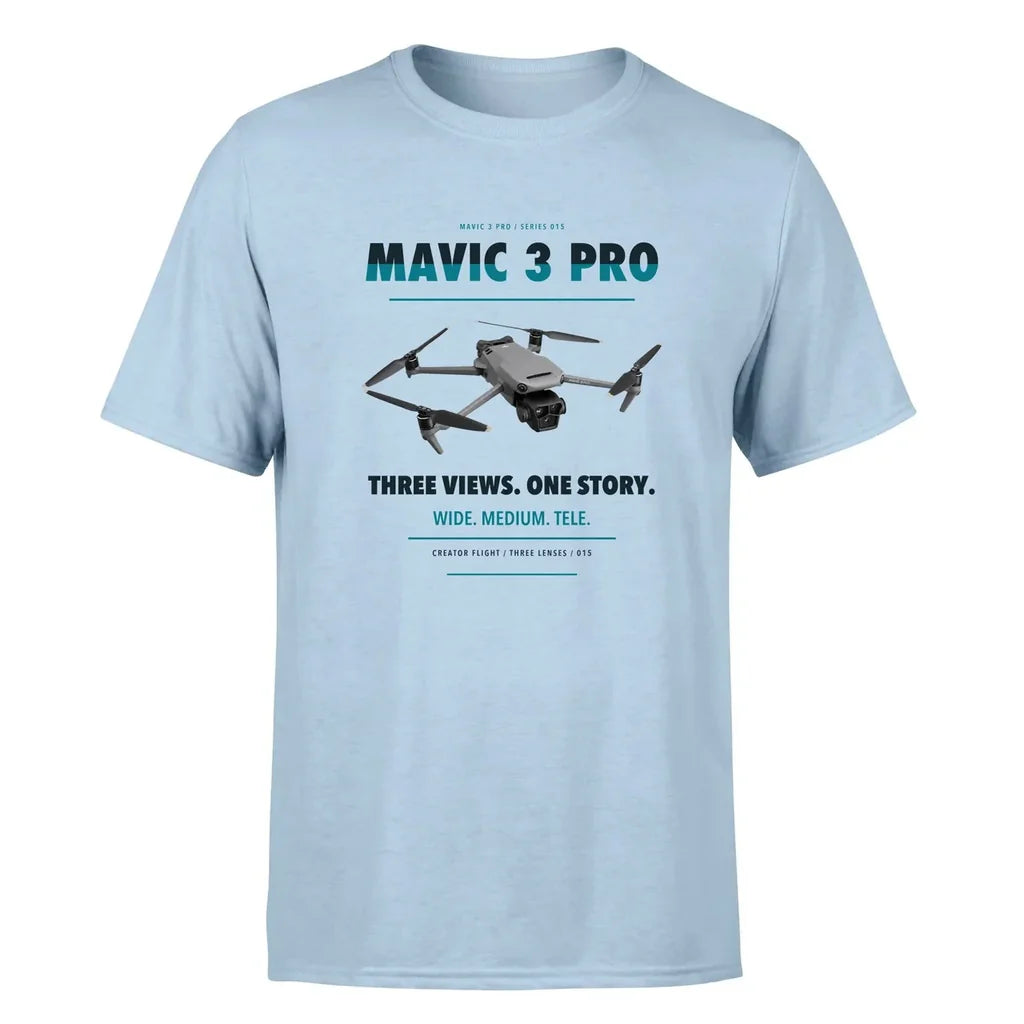 DJI Mavic 3 Pro design on light blue single side