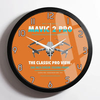 Thumbnail for DJI Mavic 2 Pro design on orange framed wall clock