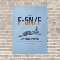 Thumbnail for F-5N F Adversary vertical canvas print - no frame - light blue background