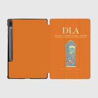 Thumbnail for Douala International Airport (DLA) design on orange samsung tablet tablet case