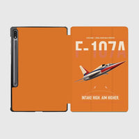 Thumbnail for F-107A Ultra Sabre design on orange samsung tablet tablet case