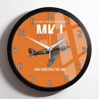 Thumbnail for Hawker Hurricane Mk I design on orange framed wall clock