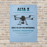 Thumbnail for Freefly Alta X vertical canvas print - no frame - light blue background