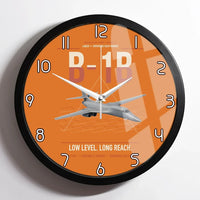 Thumbnail for B-1B Lancer design on orange framed wall clock