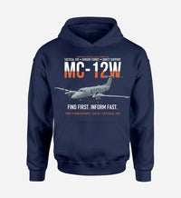 Thumbnail for MC-12W LIBERTY design on navy blue hoodie single side