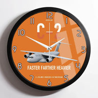 Thumbnail for Kawasaki C-2 design on orange framed wall clock