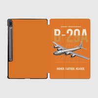 Thumbnail for B-29A Superfortress design on orange samsung tablet tablet case